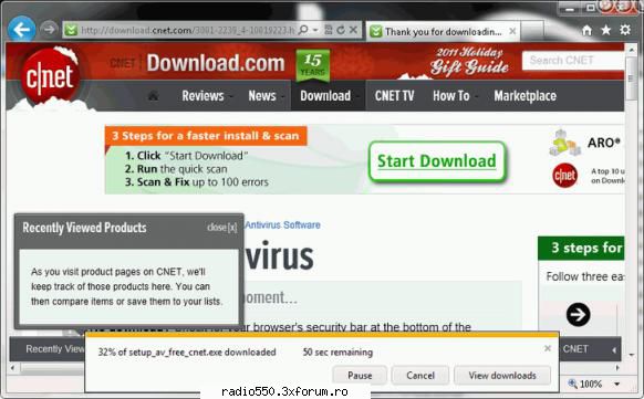 pasul 5: asteapta transferul de instalare avast free antivirus 6 pe tau avast download and install