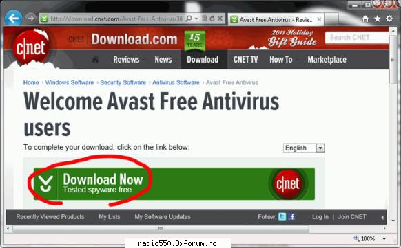 Avast Download and Install - Pasul 3: In pagina urmatoare apasa pe butonul - Sugestii