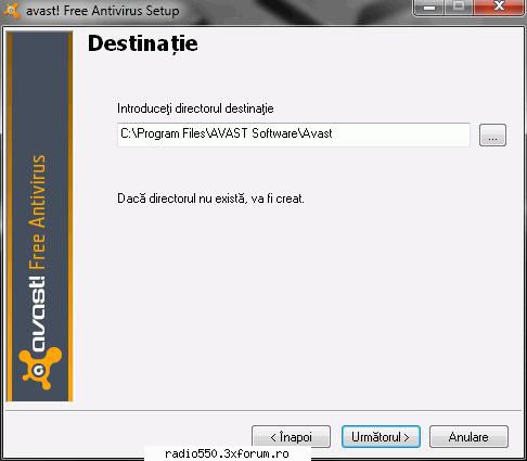 Avast Download and Install - Pasul 10: Apasa din nou pe butonul Urmatorul - Sugestii