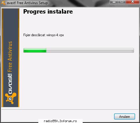 Avast Download and Install - Pasul 14: Asteapta descarcarea componentelor - Sugestii