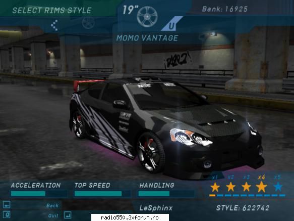 NFS Underground - fulger - Recomandari Joruri